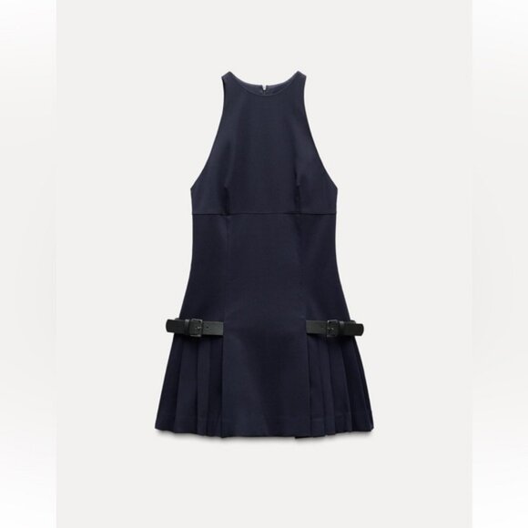 ZARA MINI DRESS WITH SIDE STRAPS - Picture 7 of 9